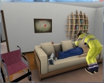 rescue simulation of a motor impaired patient